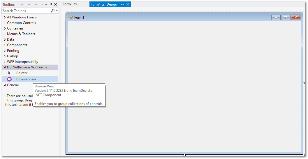 WinForms ToolBox