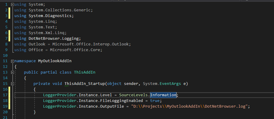 Configure Logging