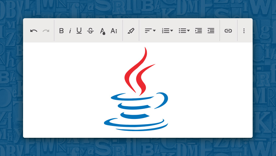 Editores de texto rico para Java